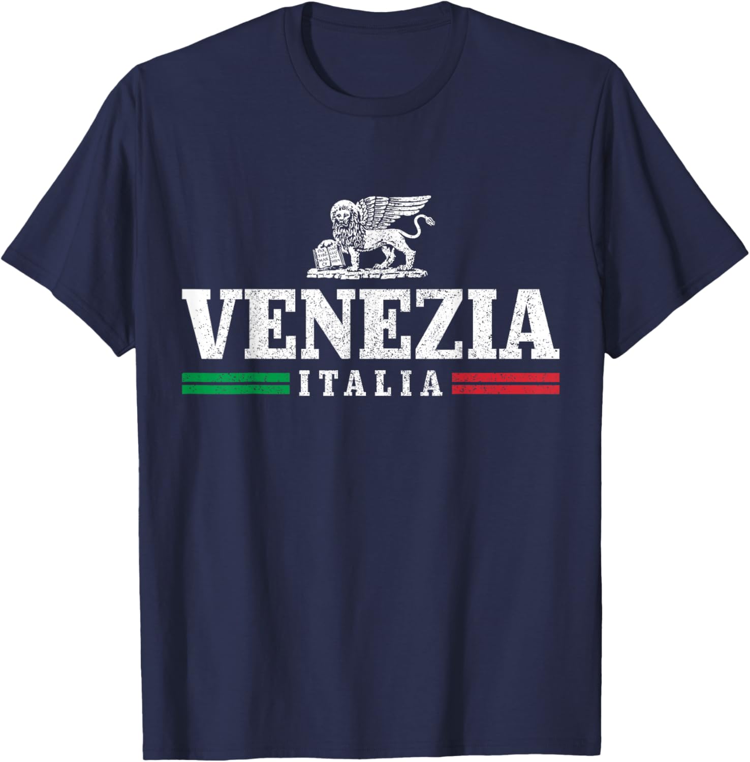 Venezia Italia Venice Italy Souvenir Italian Flag T-Shirt - T-Shirt | Navy