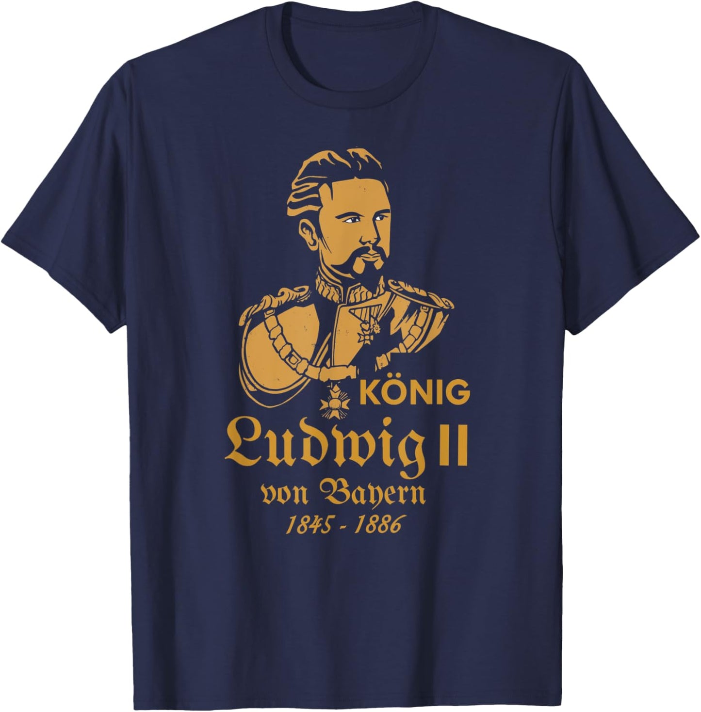 King Ludwig of Bavaria T-Shirt - T-Shirt | Navy