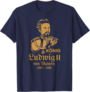 King Ludwig of Bavaria T-Shirt - T-Shirt | Navy