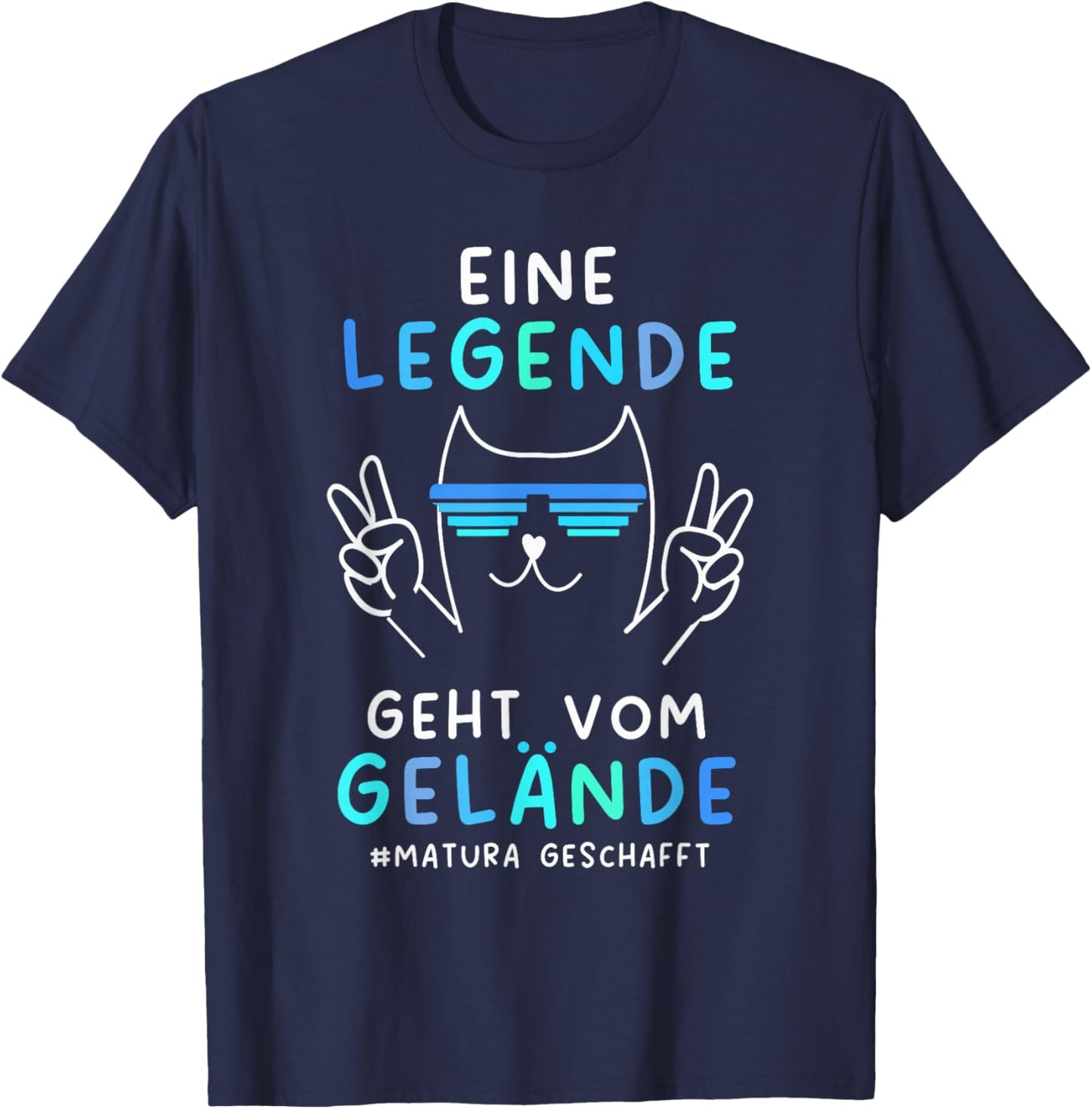 Matura Geschafft 2026 Maturaabschluss T-Shirt - T-Shirt | Navy