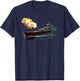 WW2 Warship Battleship Cruiser Marine Fleet T-Shirt - T-Shirt | Navy