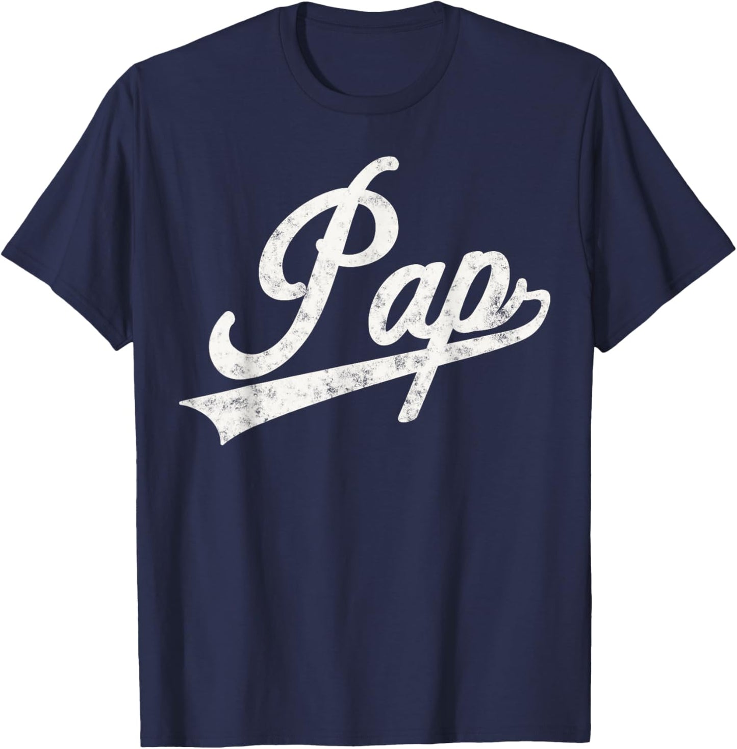 Pap Vintage Retro Style Father’s day Gift Pap Grandpa T-Shirt - T-Shirt | Navy