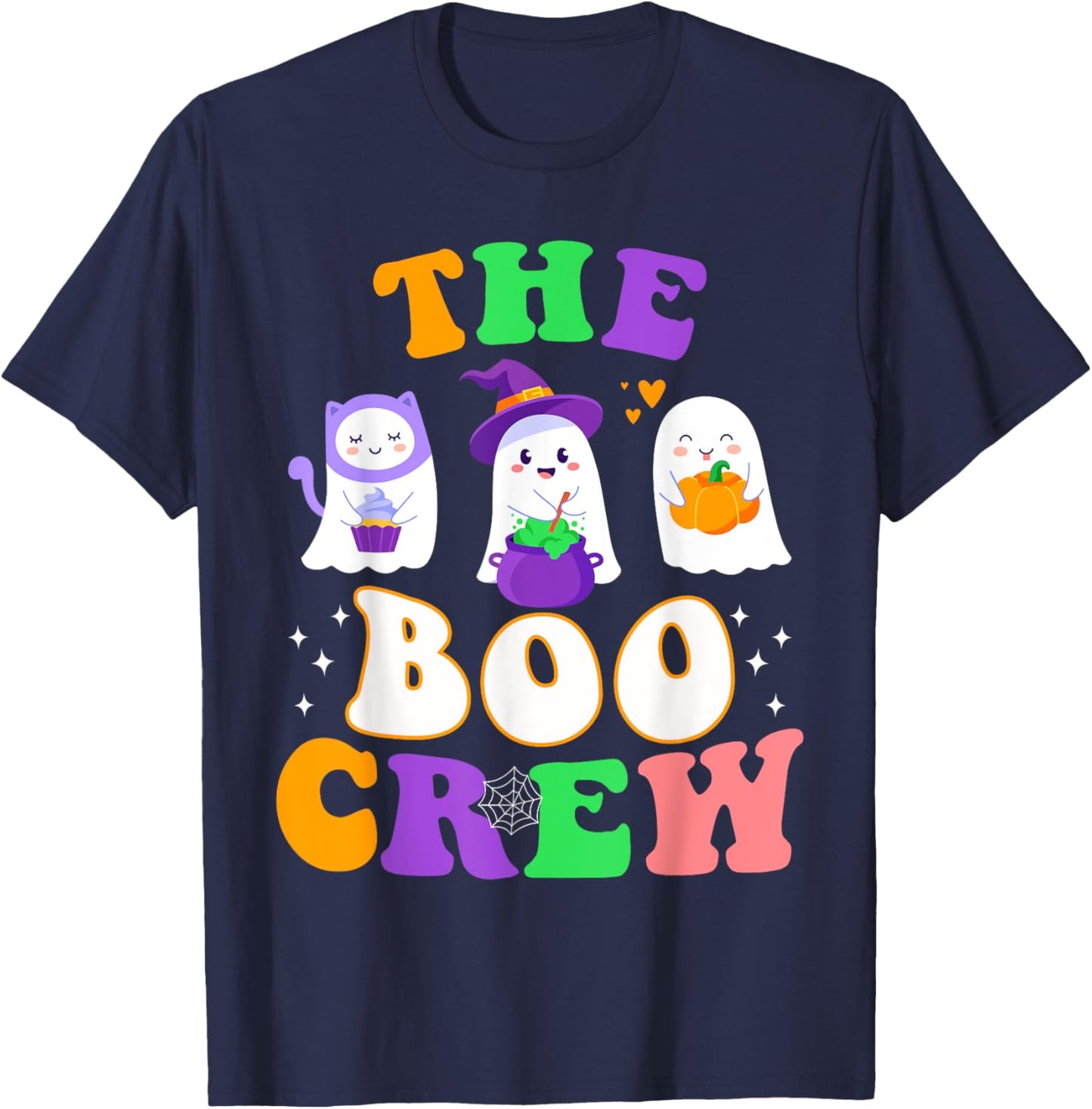 Halloween The Boo Crew for Kids & Adults - Trick or Treating T-Shirt - T-Shirt | Navy