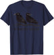 Attempted Murder Funny Crow Lover T-Shirt - T-Shirt | Navy