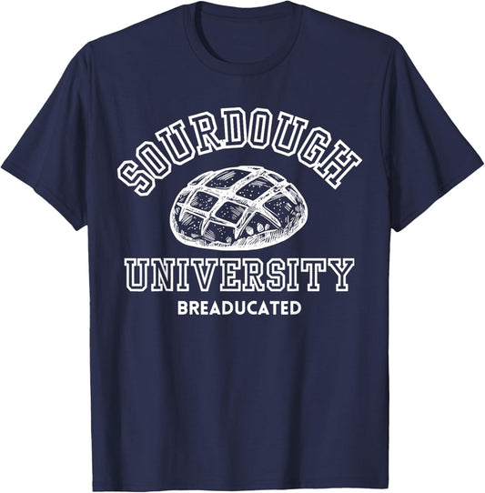 Sourdough University Bakery T-Shirt - T-Shirt | Navy