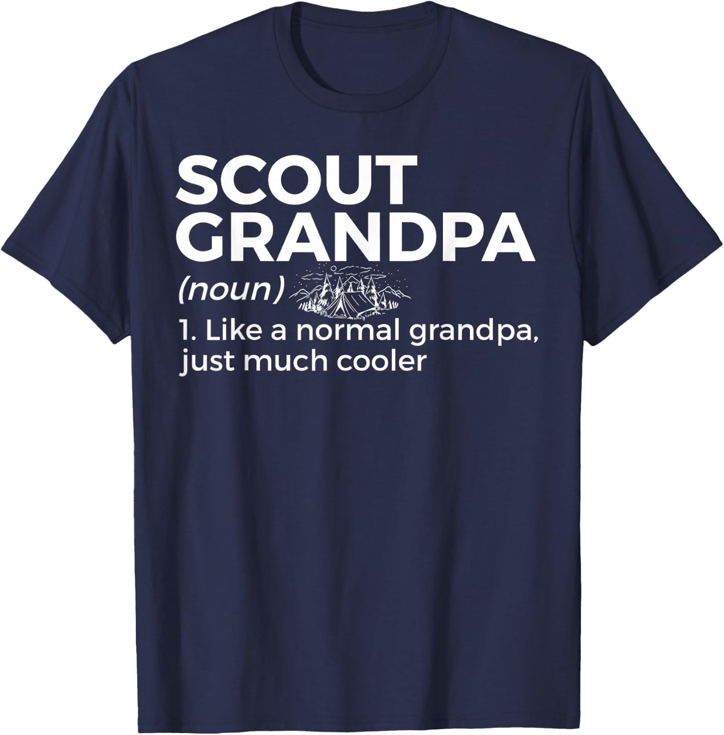 Scouting Funny Scout Grandpa Definition T-Shirt - T-Shirt | Navy