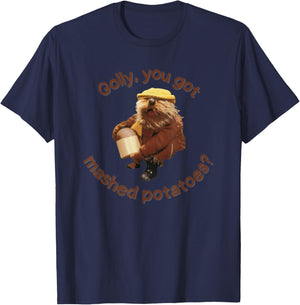 Golly, You Got Mashed Potatoes Cute EmmOtter T-Shirt - T-Shirt | Navy