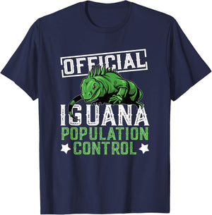 Iguana Hunter Design For Iguana Lizard Hunting T-Shirt - T-Shirt | Navy