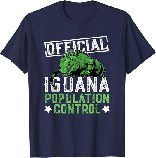 Iguana Hunter Design For Iguana Lizard Hunting T-Shirt - T-Shirt | Navy
