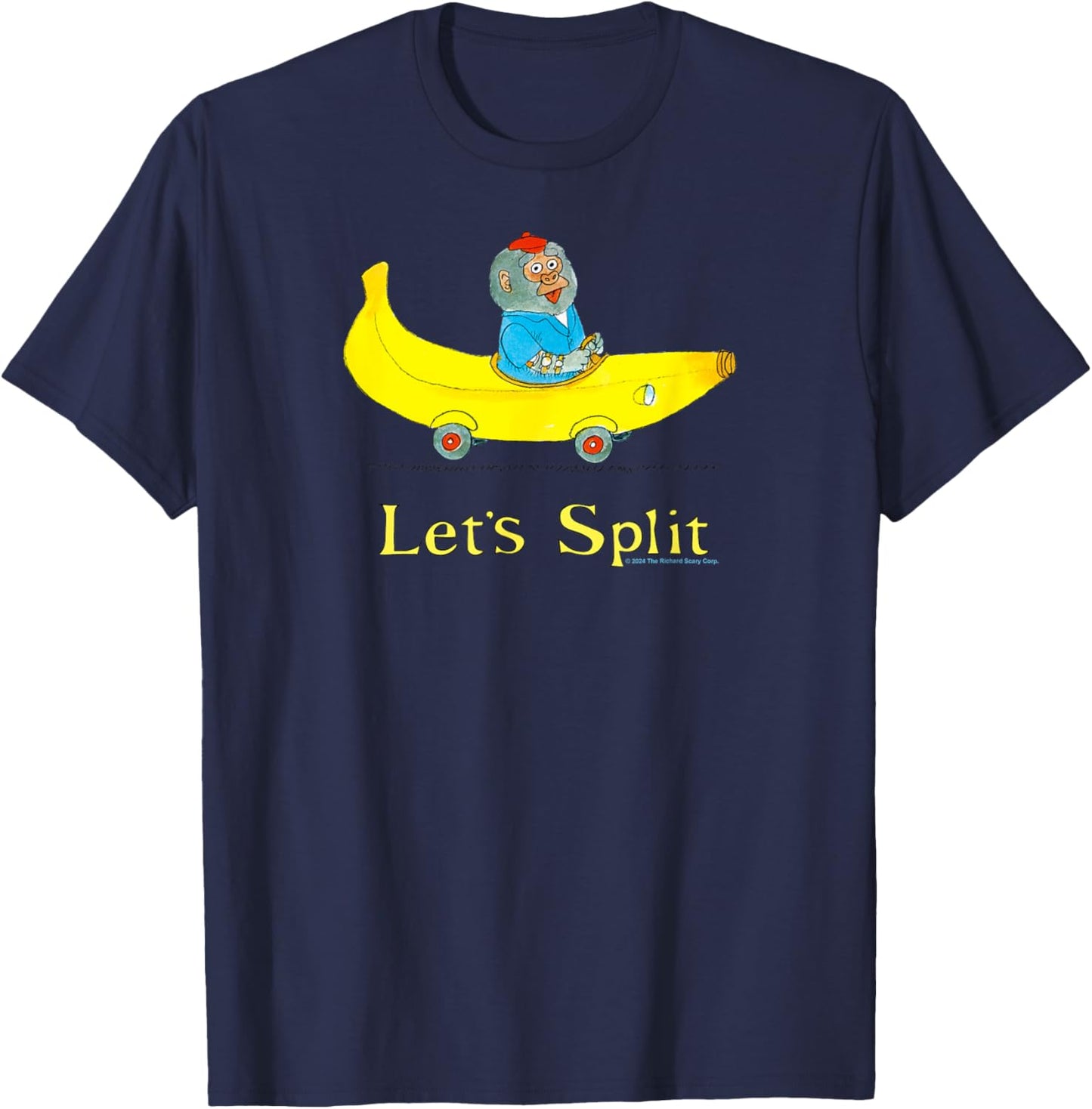 Richard Scarry Let's Split T-Shirt - T-Shirt | Navy