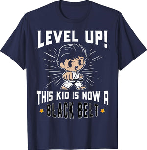 Kids Karate Uniform Black Belt Award T Shirt Gifts T-Shirt - T-Shirt | Navy