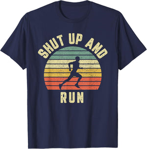 Running Shut Up and Run Cross Country Shirt T-Shirt - T-Shirt | Navy