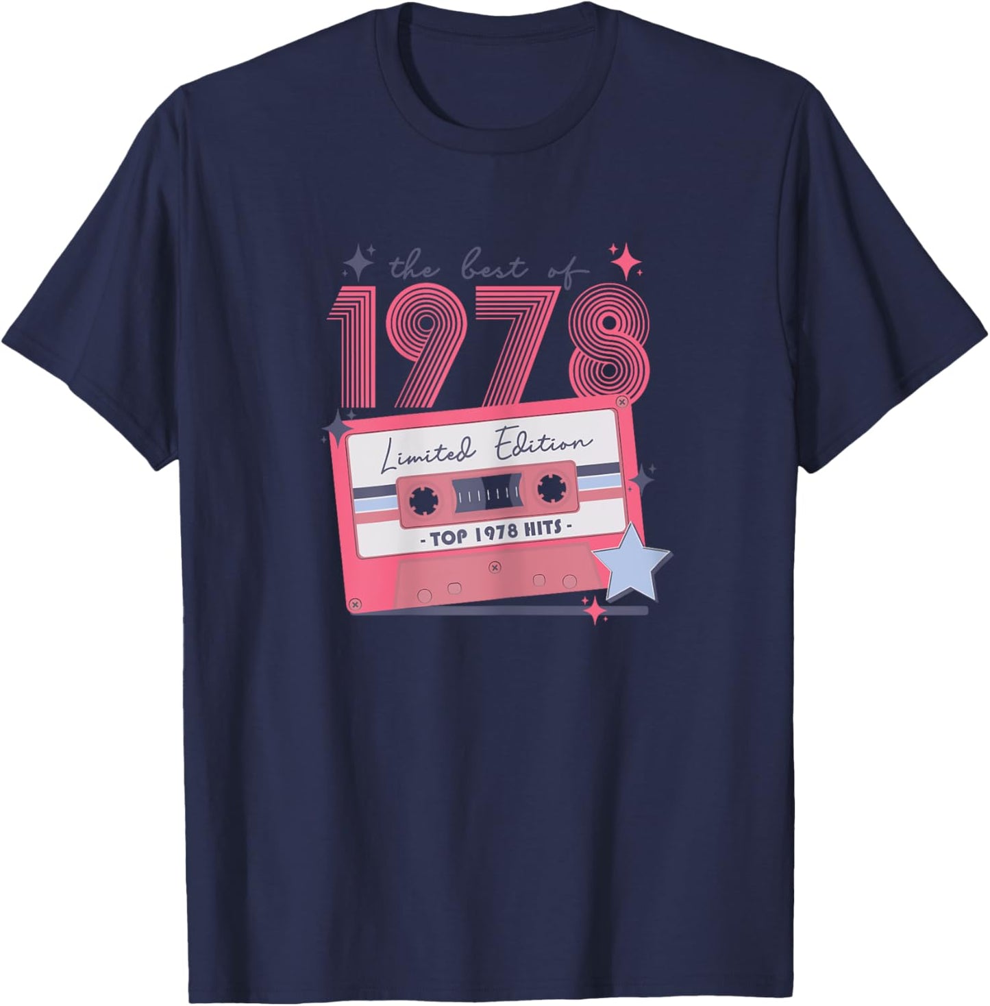 1978 Vintage Birthday Retro Gifts for Woman 70s 80s Disco T-Shirt - T-Shirt | Navy