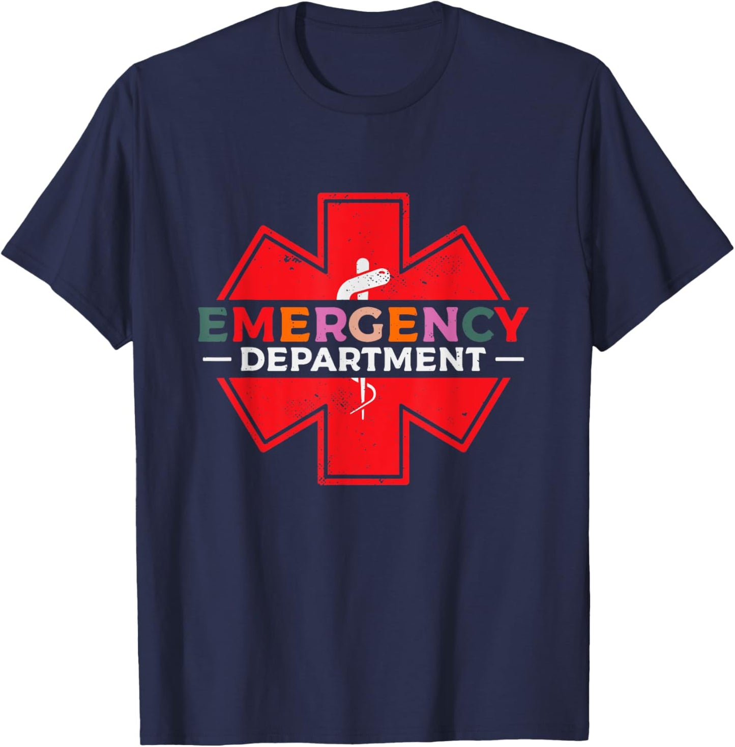 Emergency Department | ER Medicine | Ambulance Paramedic T-Shirt - T-Shirt | Navy