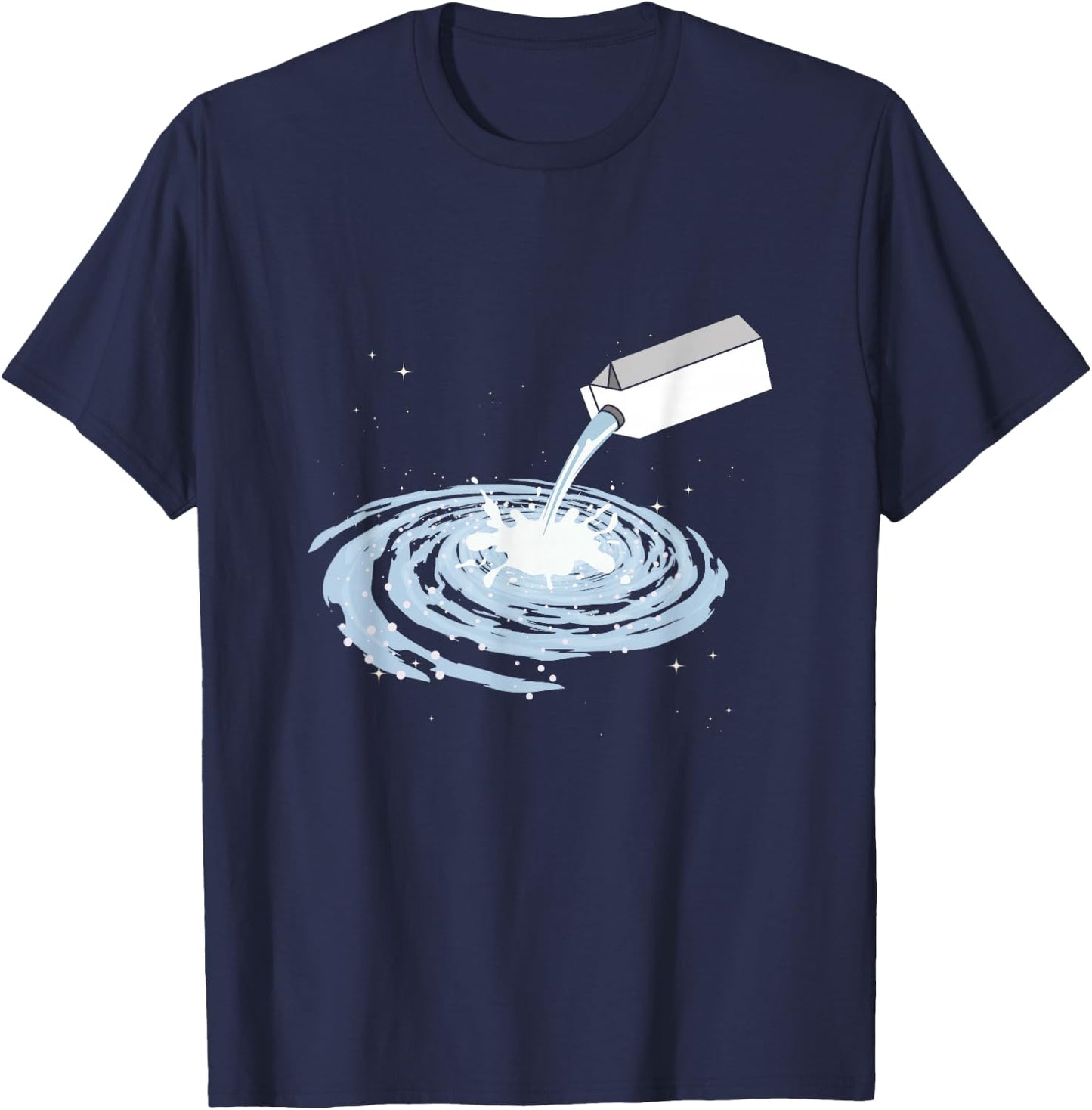 Cute Milky Way Galaxy Outer Space T-Shirt - T-Shirt | Navy
