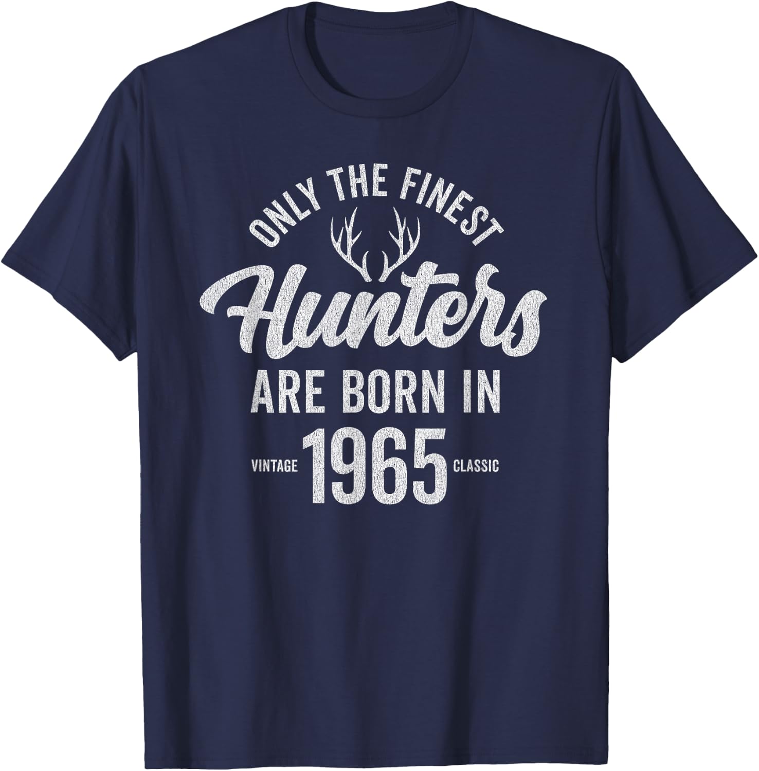 60 Year Old Deer Hunter: Hunting 1965 60th Birthday T-Shirt - T-Shirt | Navy