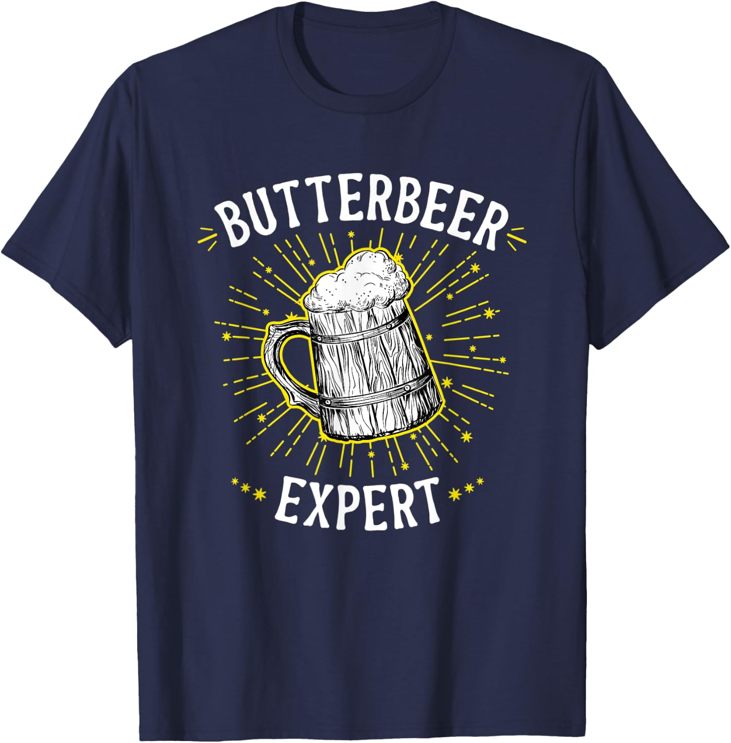 Butterbeer Expert - Butterscotch Beer T-Shirt - T-Shirt | Navy