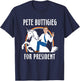 Pete Buttigieg For President Riding Unicorn Funny 2020 T-Shirt - T-Shirt | Navy