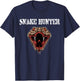 snake hunter,reptile,rattlesnake head,hunting Gift T-Shirt - T-Shirt | Navy