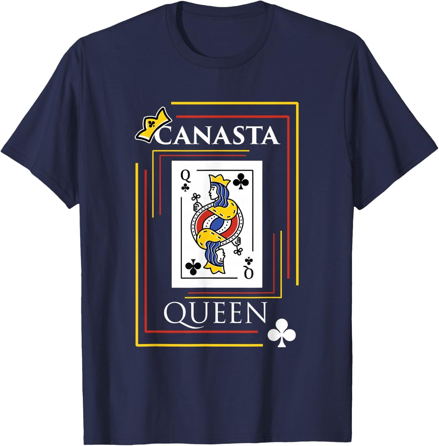 Canasta Queen Game Cards Fun Team Funny Card Player T-Shirt - T-Shirt | Navy