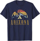 Vintage Arizona Mountains Camping Campfire Retro T Shirt T-Shirt - T-Shirt | Navy