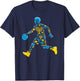 Basketball Menorah Dreidel Jewish Hanukkah Kids T-Shirt - T-Shirt | Navy