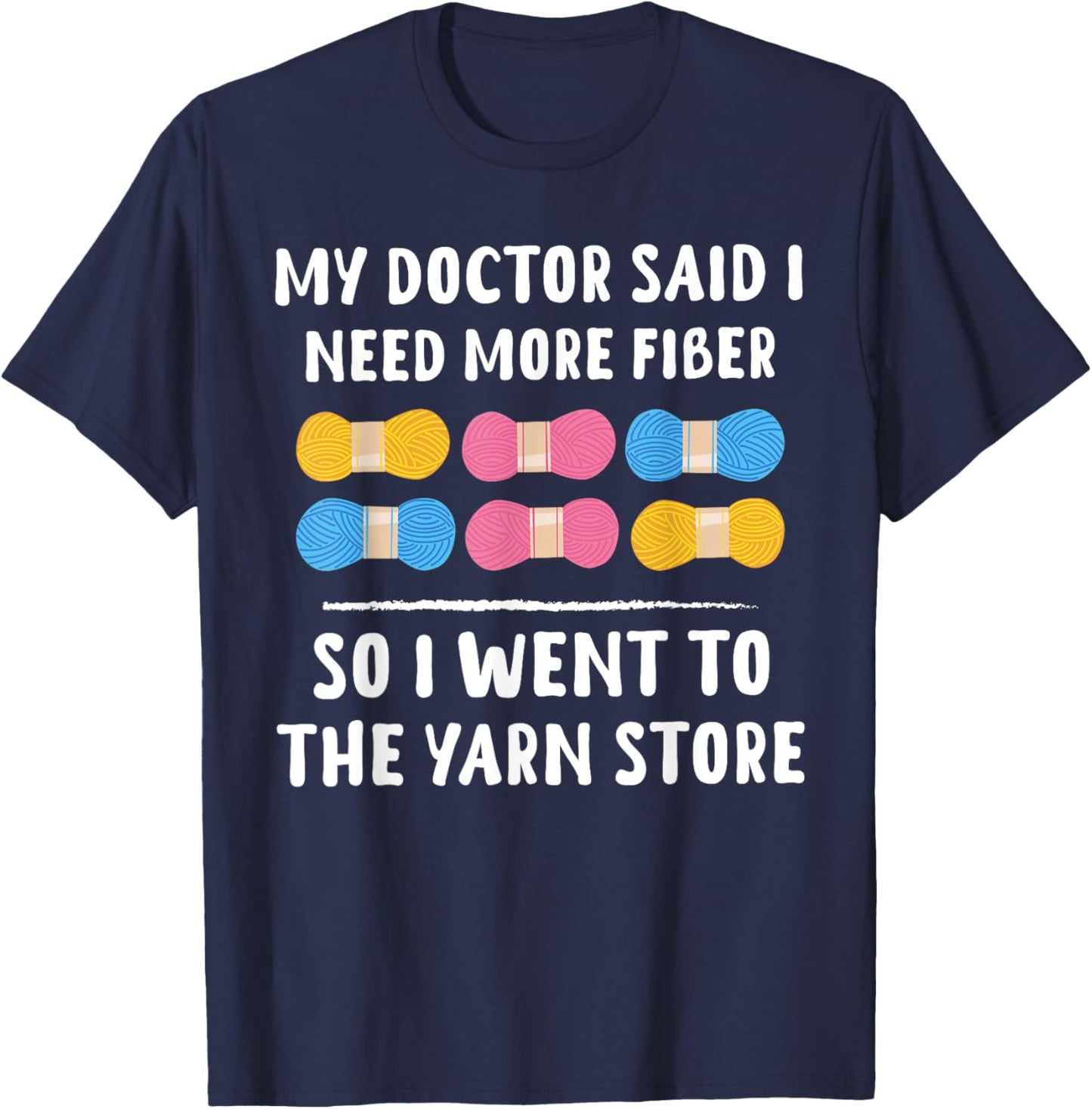 Funny Crochet Crocheting Gifts Crocheter Knitting T-Shirt - T-Shirt | Navy