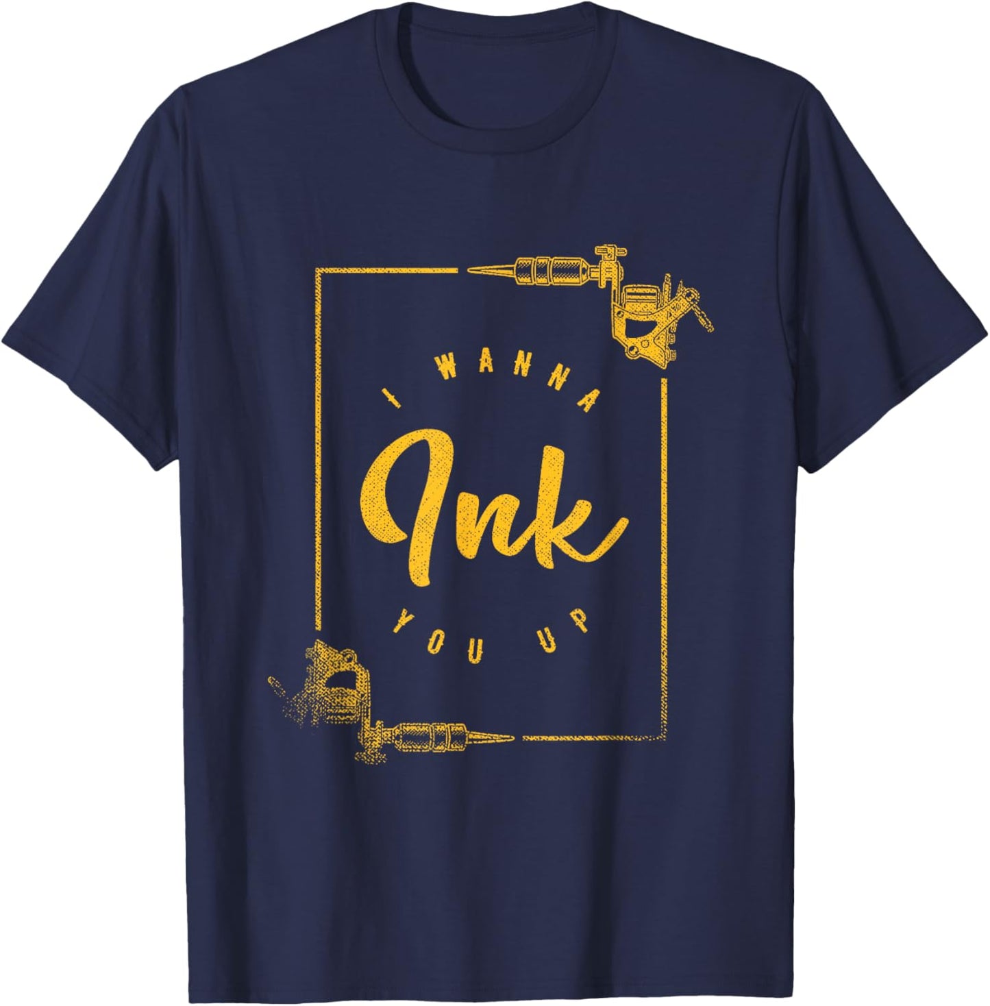 Tattoo Quotes - Men's Tattoo Artist Gift - Black - Small - Short Sleeve - Classic Fit - Cotton 65%, Polyester 35% T-Shirt - T-Shirt | Navy
