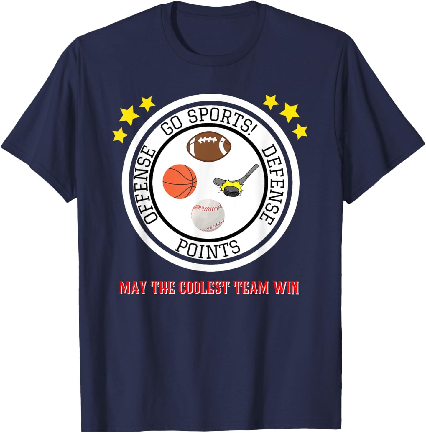 Funny Shirt - Go Sports! T-Shirt - T-Shirt | Navy