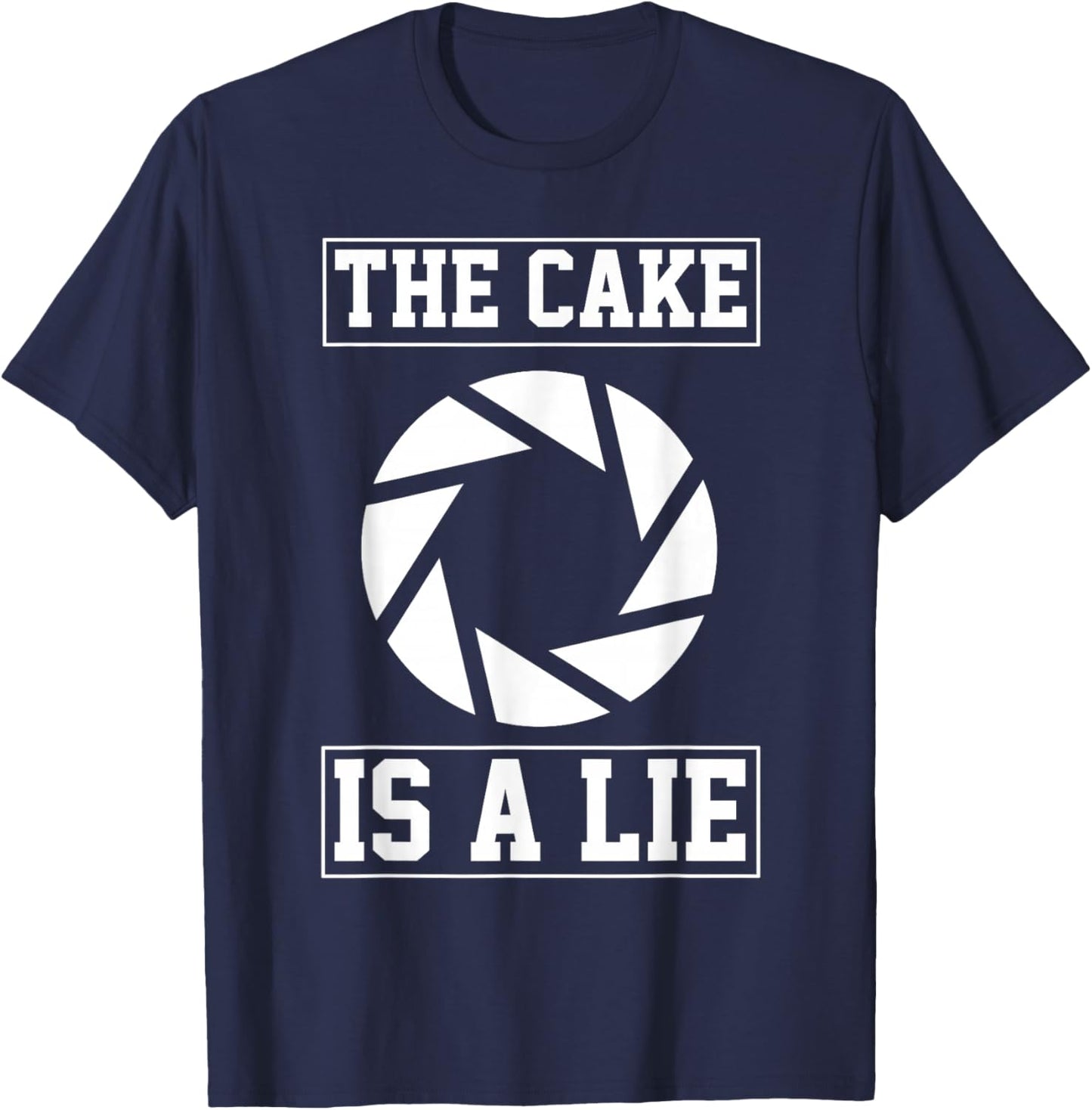 The cake is a Lie T-Shirt - T-Shirt | Navy