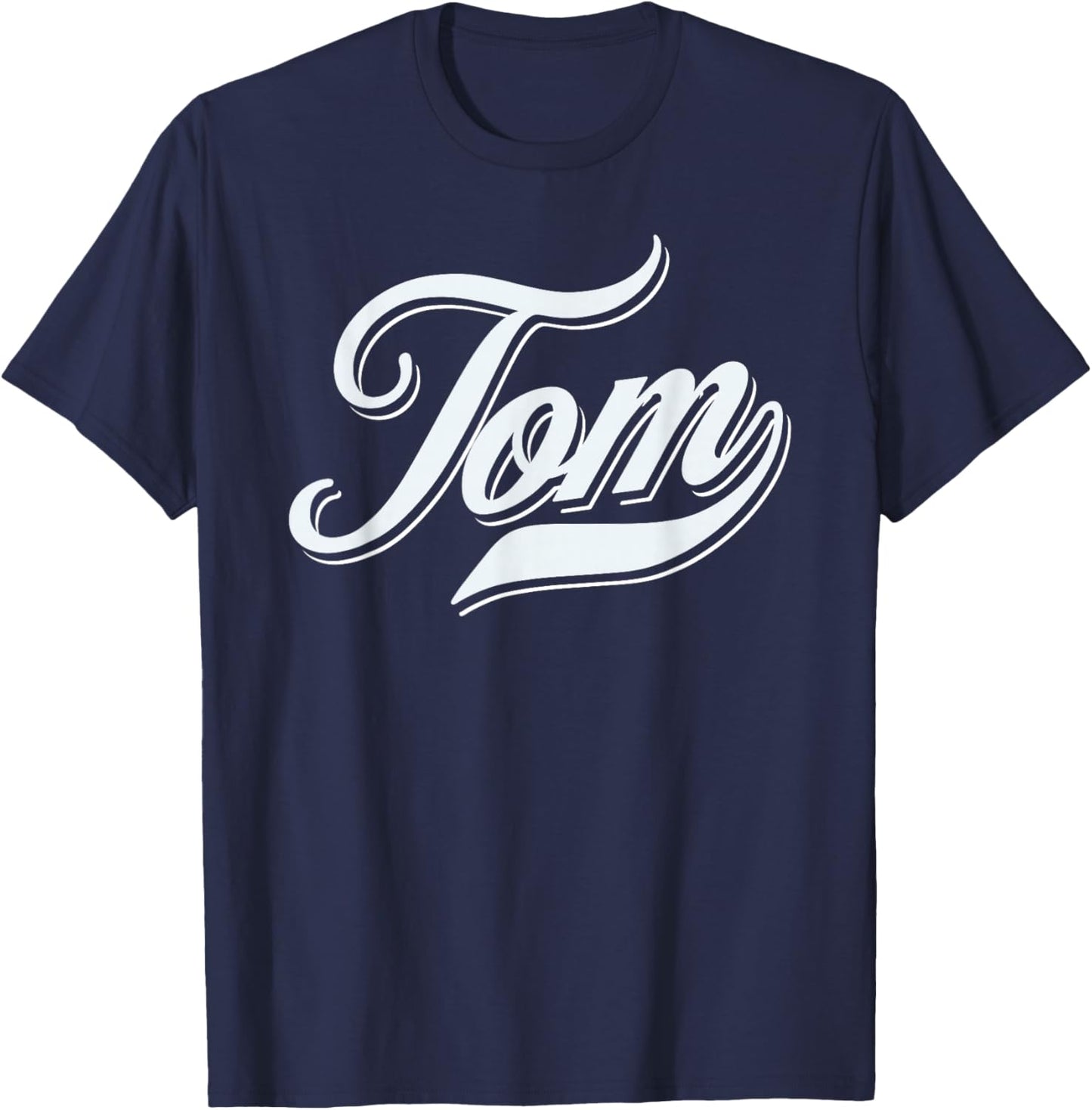 Man Boys Funny Funny Gift First Name For Tom , Black, S T-Shirt - T-Shirt | Navy
