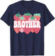 Brother Of The Berry First Birthday Strawberry Family Party T-Shirt - T-Shirt | Navy