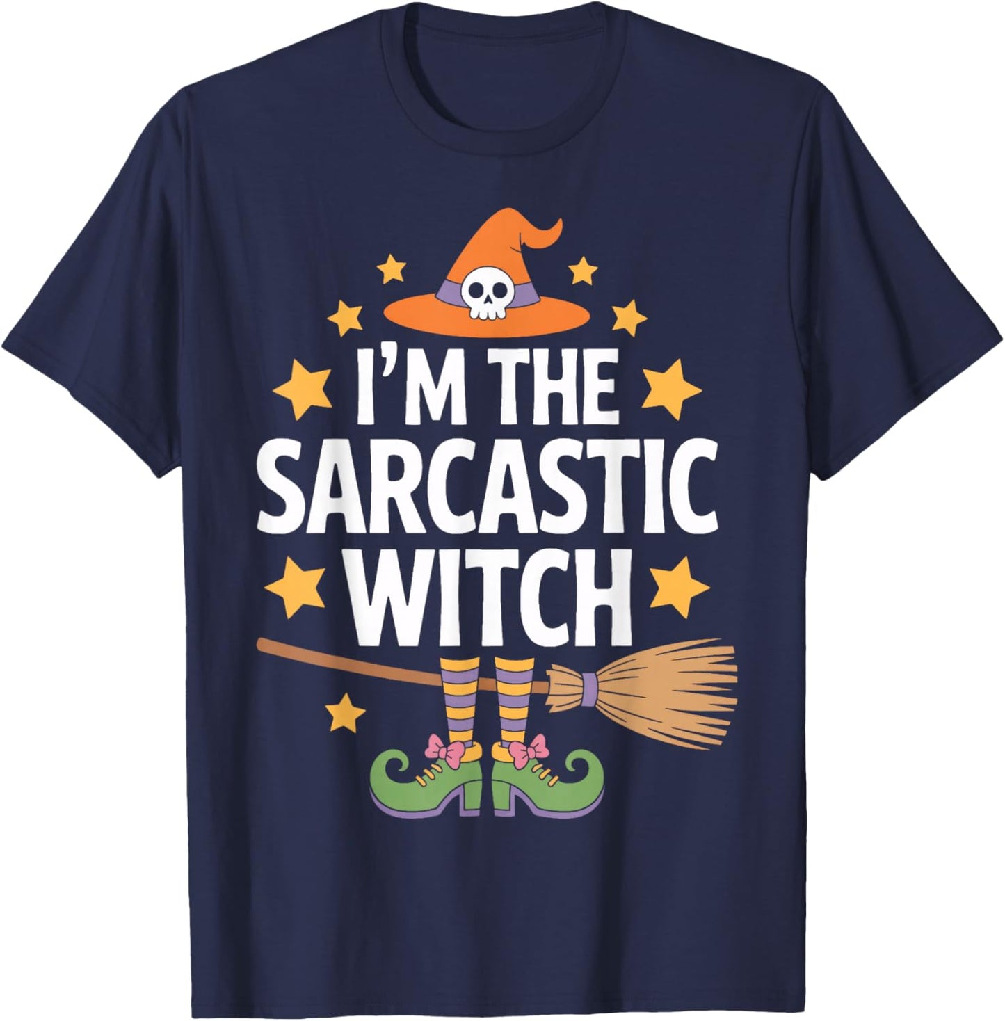 Halloween I'm The Sarcastic Witch for Sarcastic Women T-Shirt - T-Shirt | Navy