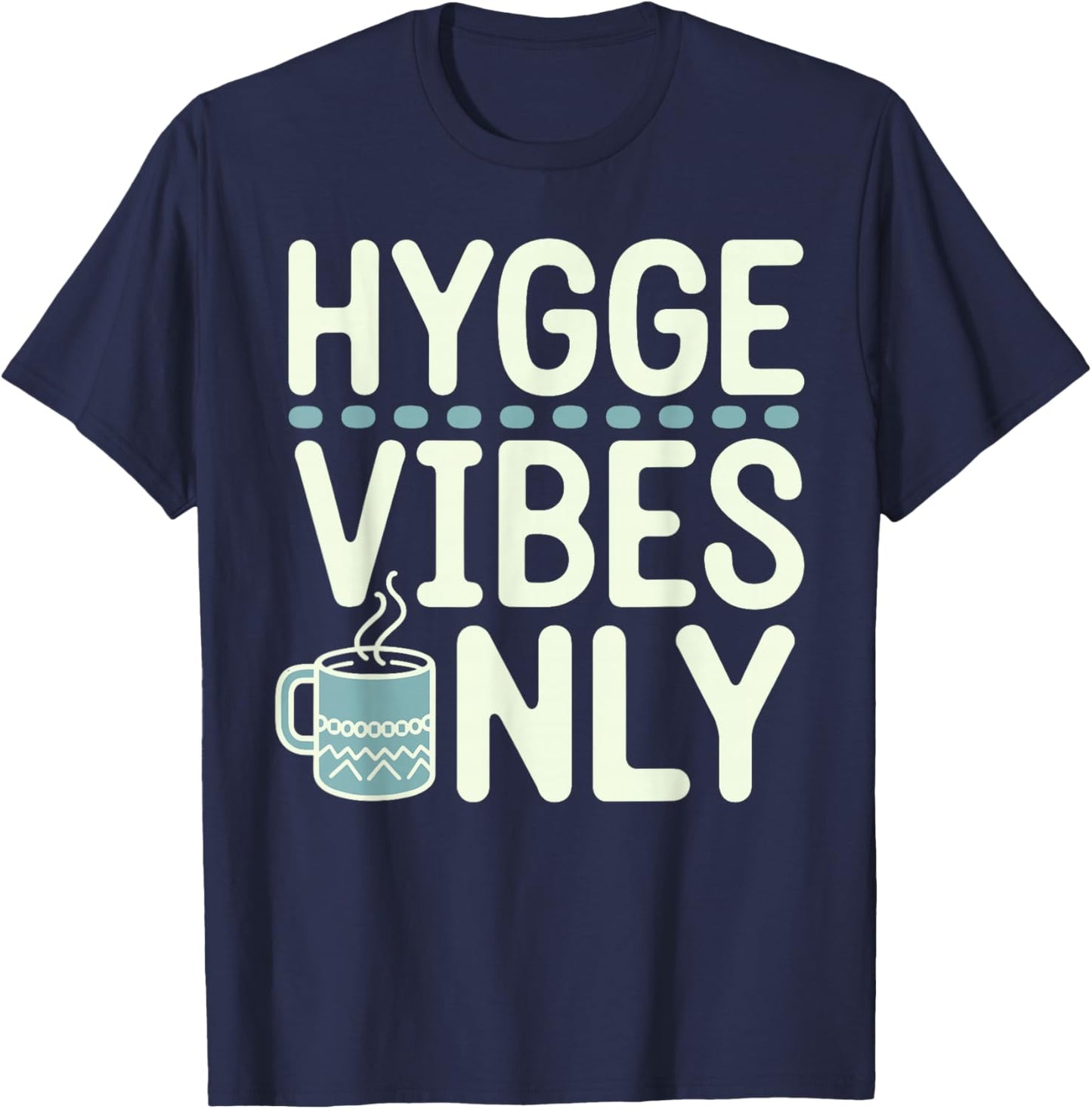Scandinavian Aesthetics Nordic Design Minimalism Hygge Style T-Shirt - T-Shirt | Navy