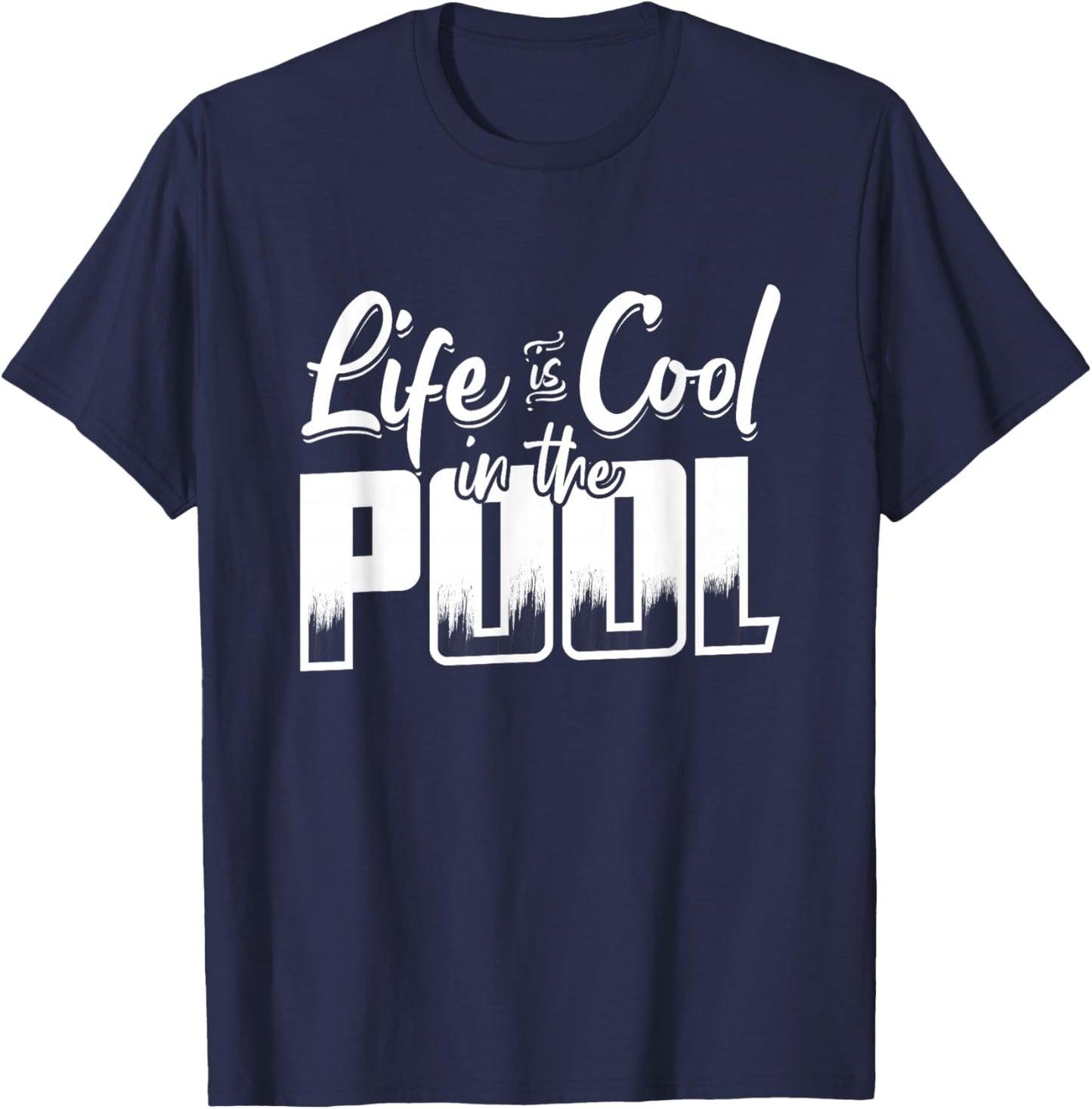 Lifeguard Bath Master Saying Swimming Teacher T-Shirt - T-Shirt | Navy