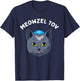 Meowzel Tov Hanukkah Cat Chanukah Funny Jewish Xmas Gift Women Kids T-Shirt - T-Shirt | Navy