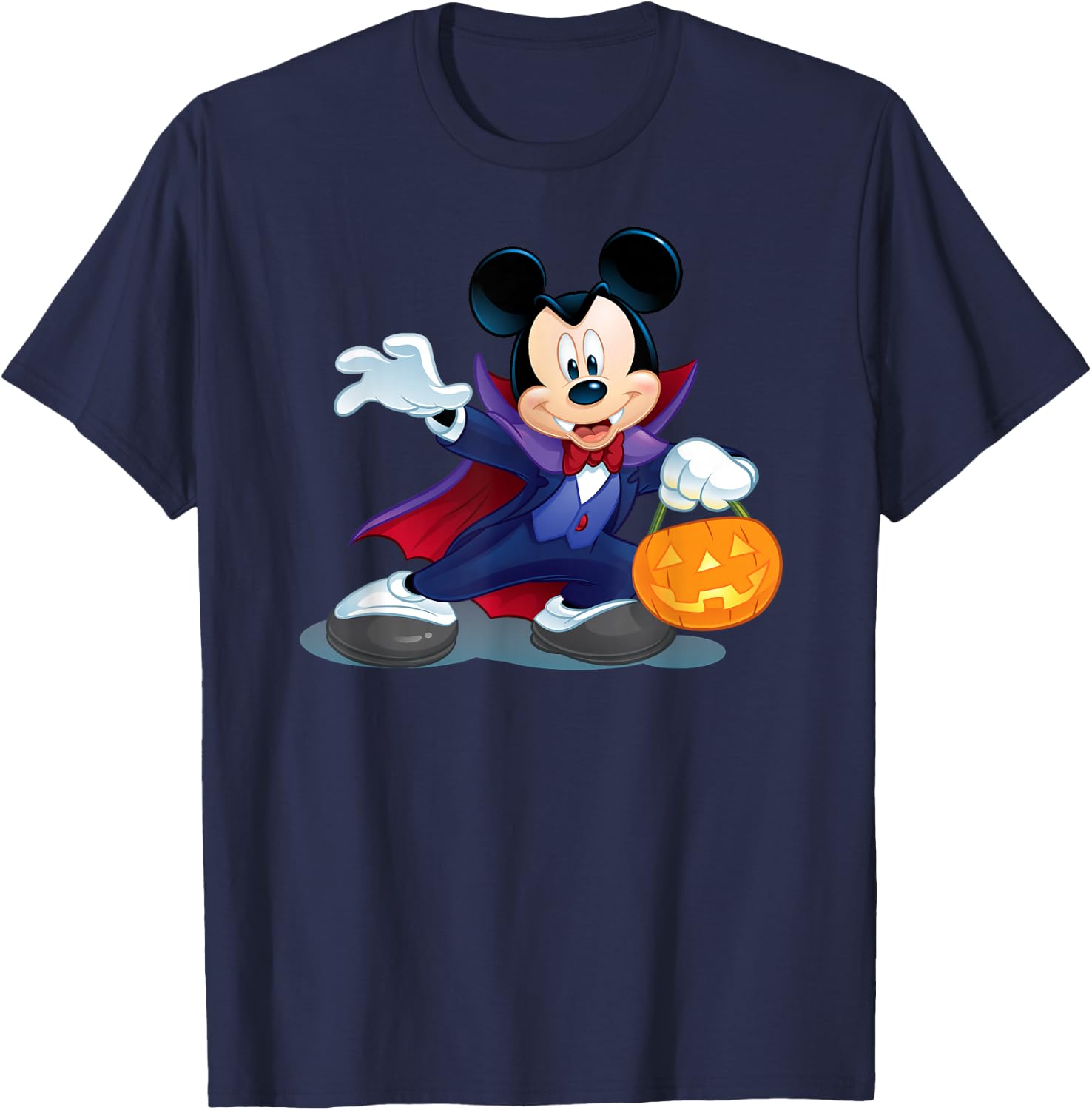 Disney Halloween Mickey Mouse Vampire T-Shirt - T-Shirt | Navy