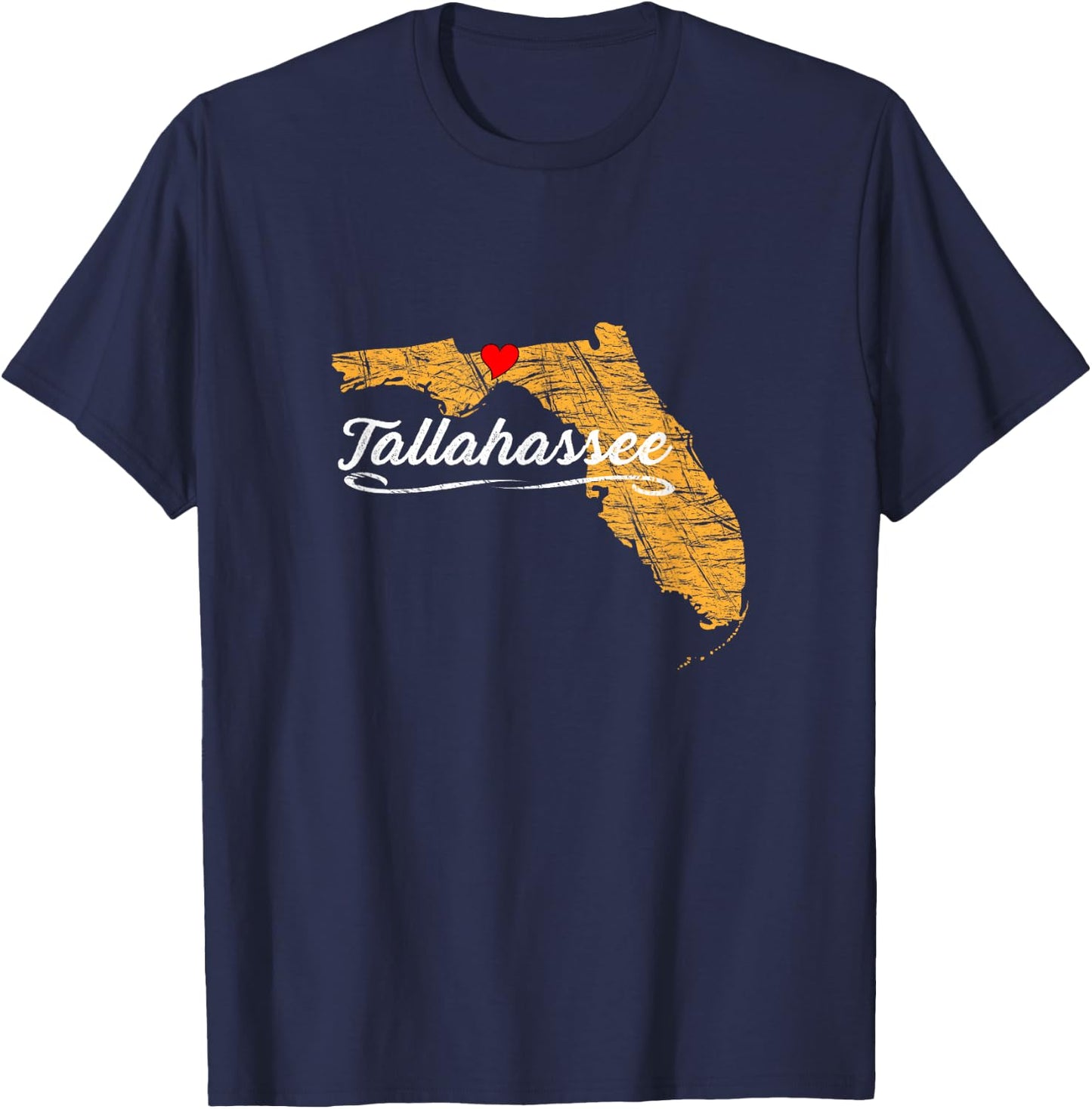 City of Tallahassee Florida Vacation Souvenir Graphic T-Shirt - T-Shirt | Navy