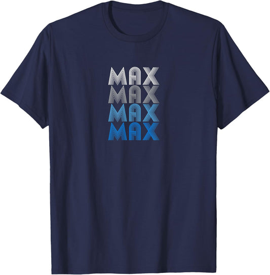 Max - Boys Name Birthday Gift T-Shirt - T-Shirt | Navy