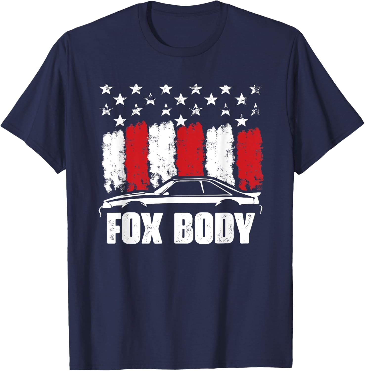 Foxbody Classic American Old Muscle Car Maximum Horsepower T-Shirt - T-Shirt | Navy