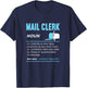Postal Service Mail Carrier Postman Mail Delivery Post Office Job Funny Mail Clerk Definition Postal Worker T-Shirt - T-Shirt | Navy