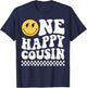 One Happy Dude Cousin 1st Birthday Family Matching T-Shirt - T-Shirt | Navy