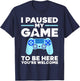 Cool Video Game Art Women Video Gamer Gaming Lover T-Shirt - T-Shirt | Navy