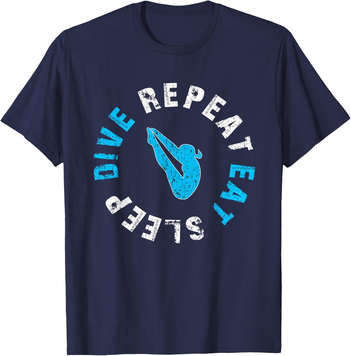 Funny Springboard Divers & Diving Board Game Girls Gift T-Shirt - T-Shirt | Navy