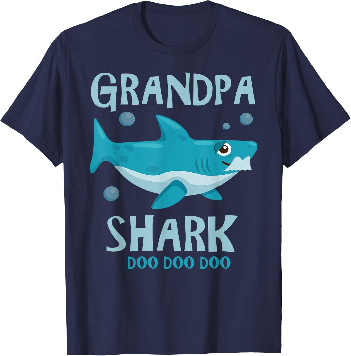 Grandpa Shark T-Shirt - T-Shirt | Navy