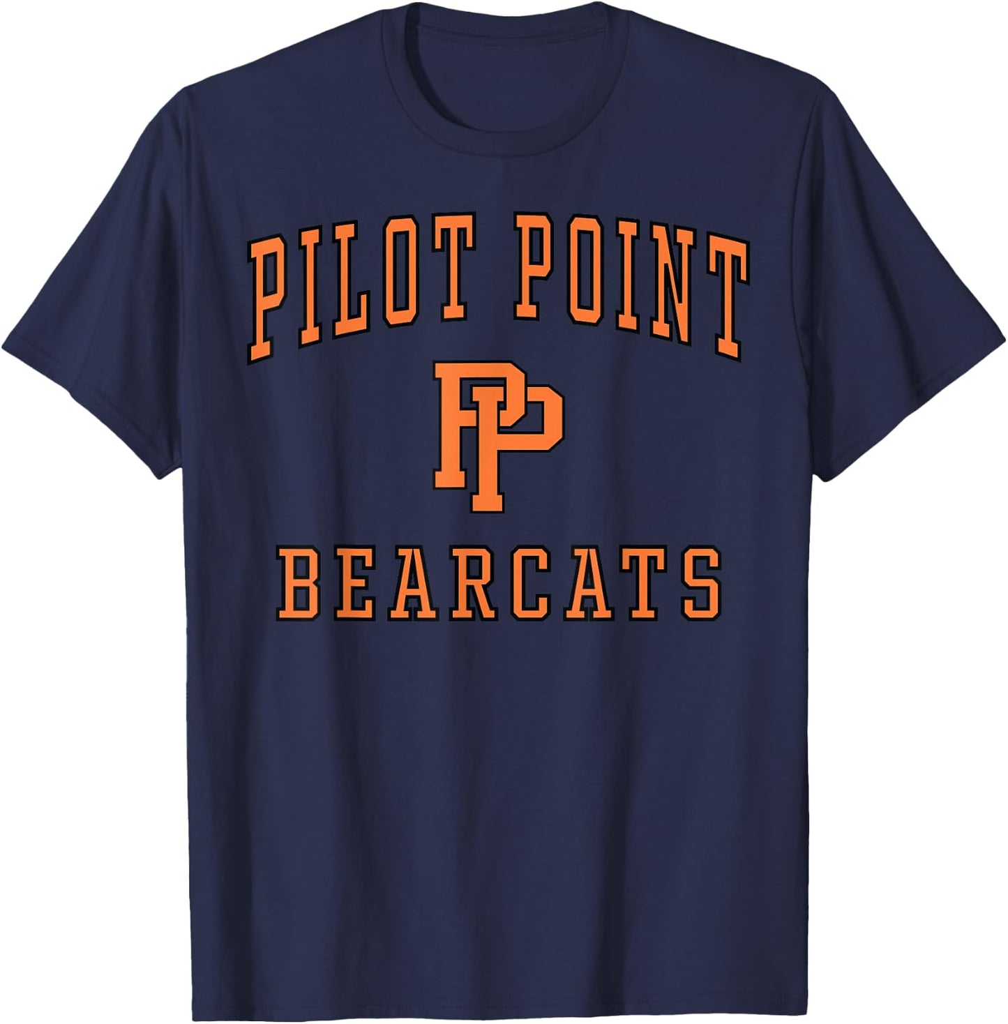 Pilot Point High School Bearcats C1 T-Shirt - T-Shirt | Navy