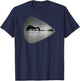Guitar Pick Lake Reflections Music Lover Guitar T-Shirt - T-Shirt | Navy