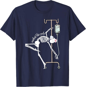 Emergency Room Nurse RN Funny ICU Skeleton Nurse T-Shirt - T-Shirt | Navy
