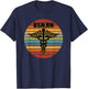 BSN Registered Nurse RN Caduceus Symbol Retro BSN, RN Role T-Shirt - T-Shirt | Navy