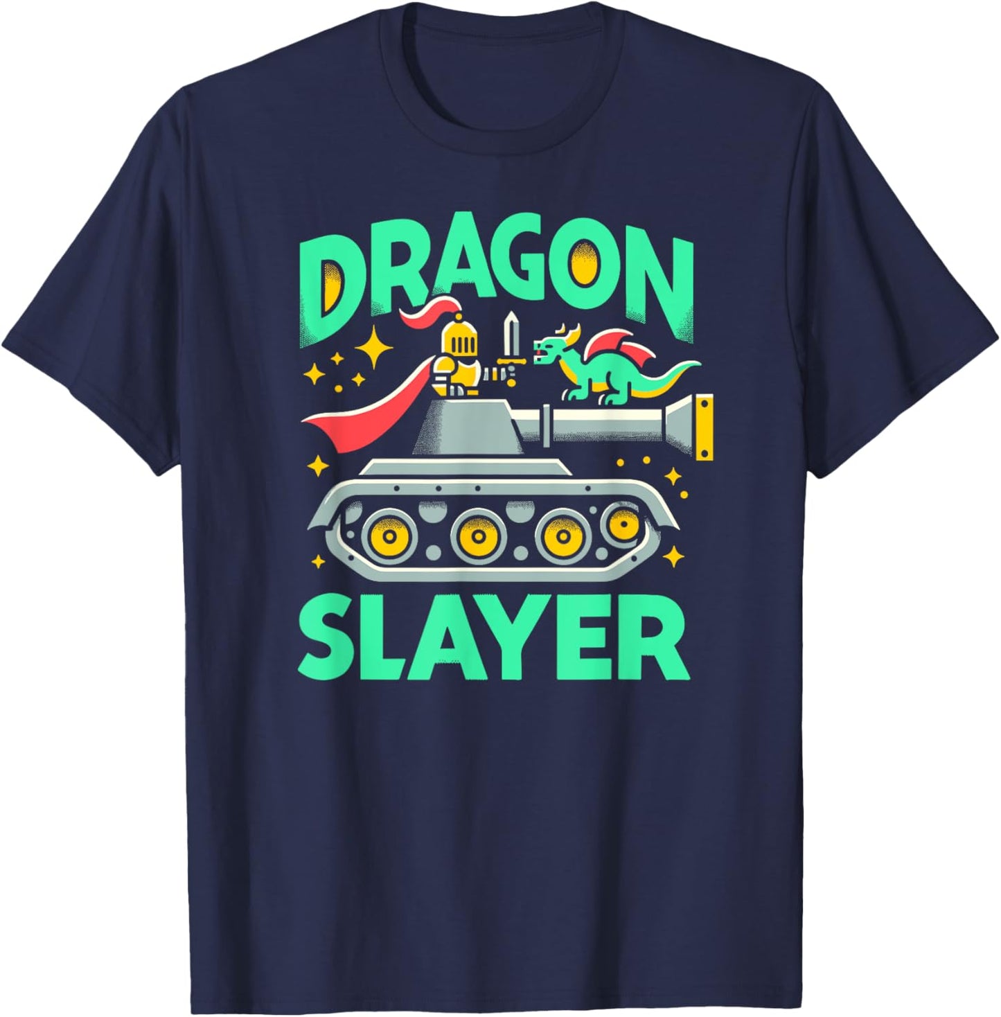 Dragon Slayer Knight Ren Faire LARP, Renaissance Festival T-Shirt - T-Shirt | Navy